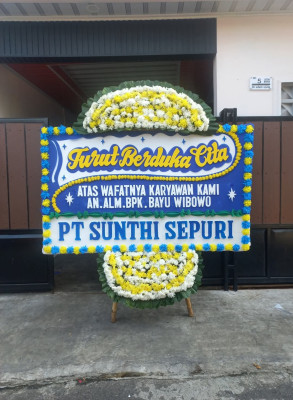 Papan Bunga Duka di Jatiuwung